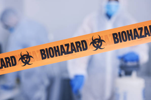 Professional Blood Cleanup technician working in Albion, NY